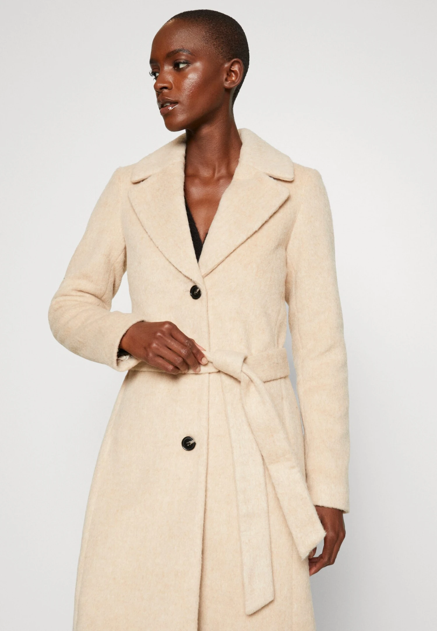 Cappotto Classico Mottled Beige Donna Cappotti ANH21U009-B11 4 Cappotto Classico Mottled Beige Donna Cappotti ANH21U009-B11 - immagine 4