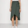 Anna Field Basic Wrap Over Midi Skirt Gonna A CampanaLight Green Donna Gonne AN621B0B1-M11 -Anna Field Negozio f11c32e4a25241f5a0570cb7352e6aec